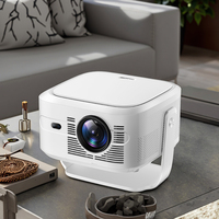 Projecteur Android 11 HY450max 900 Lumens 32 Go de Stockage pour Usage Professionnel et Domestique Portable Utilisation Extérieure