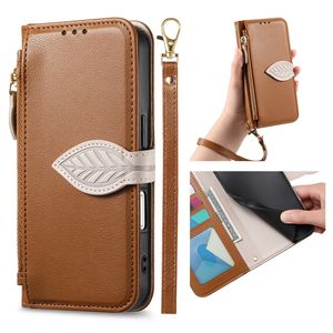 Étui à rabat portefeuille style feuille pour téléphone avec corde pour <span class=keywords><strong>Google</strong></span> Pixel 9A/9 Pro/10A/10 Pro XL - Product Image 3