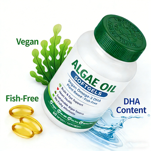 Capsules d'huile d'algues <span class=keywords><strong>DHA</strong></span> végétaliennes, Oméga 3, haute pureté, 1000mg, qualité alimentaire, approvisionnement en vrac, OEM, marque privée - Product Image 4