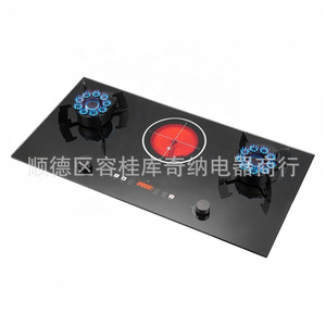 เตาแก๊สและเตาเซรามิกไฟฟ้าแบบฝังในครัว รุ่น Multi-Burner ขนาด 900*450 มม. พร้อมระบบป้องกันเปลวไฟดับ ระดับ A - Product Image 3