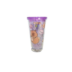 Capibara Double Layer Straw Cup 450ml Colorful Cartoon Design For Drinks Party Use - Product Image 5