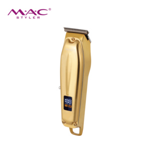 Cortadora de Cabello Inalámbrica Profesional MAC, Cuchilla Dorada sin Superposición, Pantalla LCD, Recargable, para Barbería y Uso Doméstico - Product Image 2