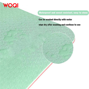 Tapis de yoga Woqi, épaisseur 6 mm, vert émeraude, EVA antidérapant, tapis d'exercice pour yoga, danse, saut à la corde - Product Image 1