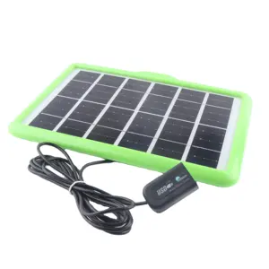 Mini panel solar con cargador con regulador, detecta voltaje para teléfonos móviles de 1V-18V