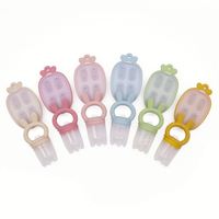 Op Maat Gemaakte Kinderen Bijtring Bijtring Veilige Pasgeboren Baby Fopspeen Siliconen Ijsblokje Schimmel Fruit Feeder Set