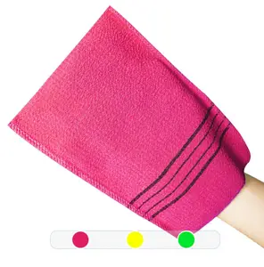 Sarung tangan kain lap Eksfoliasi untuk menghilangkan kalus kulit mati, membersihkan pori-pori