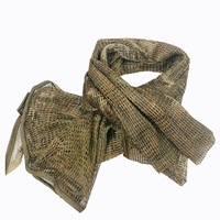 Foulard tactique camouflage en maille arabe, en coton CS, multifonctionnel pour l'extérieur, anti-insectes et anti-sable