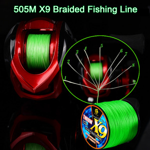 YACUMA OEM/ODM 300M/500M X9 Ligne <span class=keywords><strong>de</strong></span> <span class=keywords><strong>pêche</strong></span> tressée flottante verte <span class=keywords><strong>invisible</strong></span> durable légère multifilament PE pour rivière et lac - Product Image 4