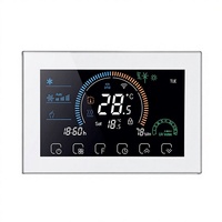 Termostat Pemanas Kontrol Suara Cerdas Tuya dengan Fungsi Memori, Panel Sentuh, Sensor NTC untuk Pemanas Lantai Air dan Listrik