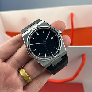 Reloj de Diseño Clásico con Esfera Redonda y Logotipo Personalizado, Resistente al Agua, con Correa de Cuero Genuino y Caja Original - Product Image 3