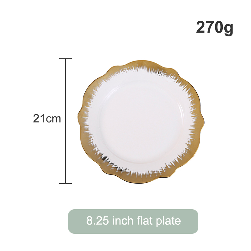 8.25-inch gold-edge plate