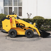Mini excavatrice Skid Steer Loader Tractopelle avec mouvement sur chenilles Mini Dumper portable