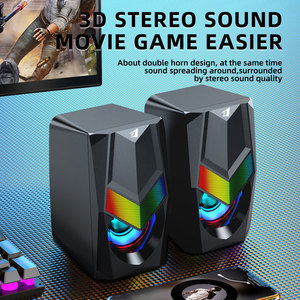 Altavoz Subwoofer Inalámbrico para Computadora Portátil, Altavoz para Juegos con Sonido de Alta Calidad, USB, RGB, para <span class=keywords><strong>PC</strong></span> - Product Image 4