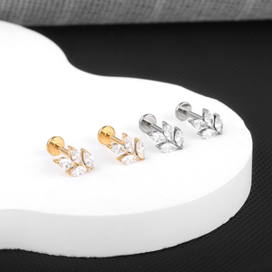 Titanio roscado internamente 16G rama superior mujeres hombres Labret Monroe <span class=keywords><strong>Piercing</strong></span> pendiente Stud cartílago Tragus <span class=keywords><strong>Piercing</strong></span> cuerpo joyería - Product Image 5