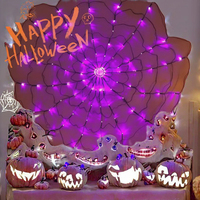 Guirlande lumineuse LED Liyan pour Halloween, en cuivre, IP65, lumières en filet, accessoires d'horreur, jouets pour maison hantée, décorations de fête intérieures/extérieures, lumière chaude