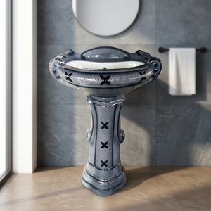 Lavabo sur pied en céramique Sterling, design moderne, pour hôpital, villa, salle de bain, 25x20 - Product Image 2