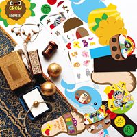 Esus autocollant école du dimanche artisanat pour enfants religieux jésus marche avec nous bricolage tronc ou traiter Kit d'artisanat chrétien