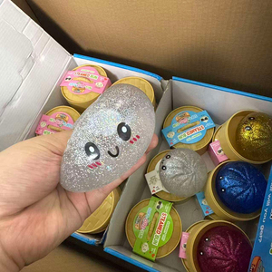 ของเล่นบีบตุ๊กตาซาลาเปาแบบมีกลิตเตอร์ TPR มอลโทส ของเล่นนุ่มนิ่ม บีบแล้วคืนตัวช้า ของเล่นคลายเครียด ของเล่นเสริมพัฒนาการ 14+ ปีขึ้นไป สำหรับทุกเพศ 2026 รุ่นใหม่ - Product Image 4