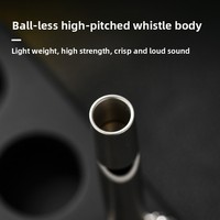 PioneerEDC Nouveauté Sifflet de survie en titane pour le camping et les secours en extérieur, outils EDC, sifflet métallique, porte-clés, sifflet élégant