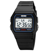 Montres SKMEI 2042 Ultra-Mince G-Shock Classique Digitale pour Hommes Carrée Rétro Montre-Bracelet Électronique Digitale