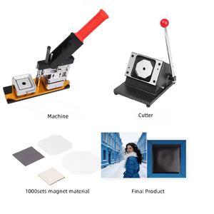 サンテック高効率手動バッジメーカー 500～1000個/時出力 1年間保証 CE認証 32kg フルツールキット1000を含む - Product Image 1