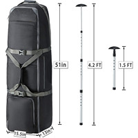 Sac de voyage de Golf étanche Oxford 900D, sacoche robuste pour Golf avec Support Anti-choc