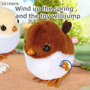 Fabricants de jouets d'animaux à remonter en peluche, oiseaux sauteurs intéressants avec tourterelle intégrée - Product Image 3