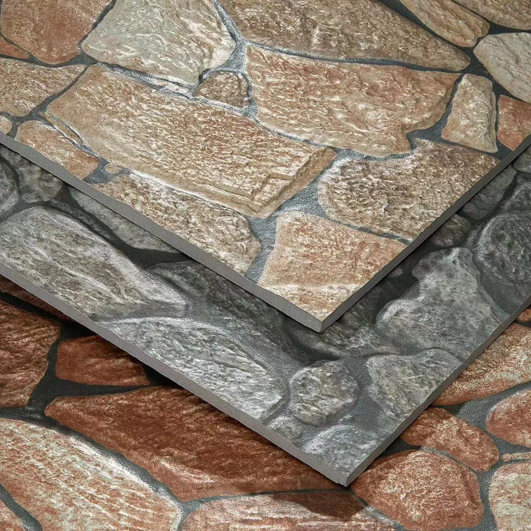 3D design big stone wall tiles for exterior decoration for villa