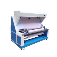 Vente directe d'usine HUWEI Machine d'inspection de tissu à alignement automatique des bords à double inverseur électrique 220V 400mm Max Fabric