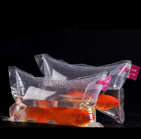 100 pièces de sacs d'emballage pour poissons à double face, 470 microns, thermoscellables, étanches, recyclables, en plastique, gonflables, pour poissons vivants