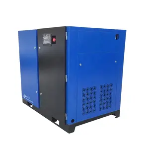 Máquinas de compressores de ar de parafuso 37kw 50hp, compressor de ar com refrigeração por injeção de óleo, frequência de acionamento direto, 8bar