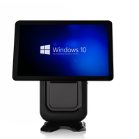 Muestra Gratuita de Sistema de Terminal Punto de Venta Todo en Uno de 15.6 Pulgadas con Windows/Android, Máquina de Punto de Venta con Impresora Térmica para Comercio Minorista