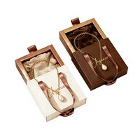 Boîtes d'emballage pour bijoux personnalisées en gros, faible MOQ, boîtes pour colliers, emballage biodégradable, boîte pour boucles d'oreilles