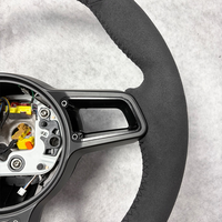 Volant de voiture tout noir pour Porsche Panamera Cayenne 718 Cayman Taycan 911 991 991.2 992 Personnalisation
