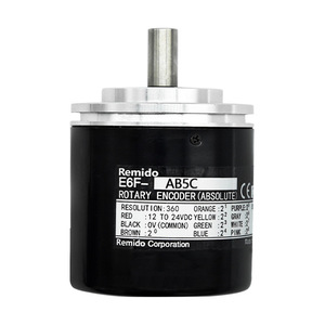 รีมิโด้ E6F-AB5C โรตารี่เอนโค้ดเดอร์แบบแอบโซลูท ความละเอียด 360 องศา 12 ถึง 24Vdc สำหรับใช้งานในอุตสาหกรรม - Product Image 1
