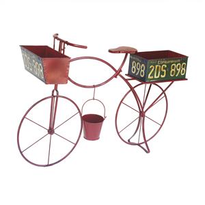 Jardinières de fleurs de vélo en fer forgé nouveaux pots en métal enduit de poudre pour utilisation de pépinière de maison de jardin intérieur et extérieur - Product Image 1