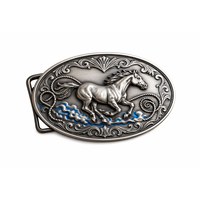 Boucle de ceinture en métal gravée sur mesure avec logo d'entreprise, en alliage de zinc plaqué or ou argent, personnalisée