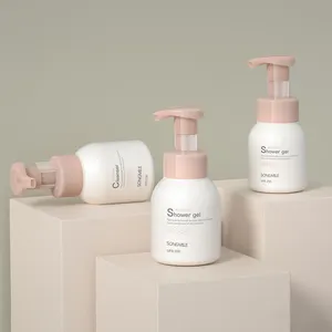 Bonne qualité usine vide 250ml 300ml 400ml 8oz 15oz distributeur de savon à l'huile en plastique cosmétique bouteille en mousse pour animaux de compagnie pour le lavage des enfants