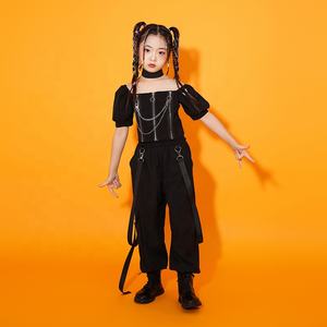 Trajes <span class=keywords><strong>para</strong></span> niños, <span class=keywords><strong>ropa</strong></span> de Hip Hop, camisetas sin mangas negras, camiseta, <span class=keywords><strong>ropa</strong></span> de calle, pantalones Cargo <span class=keywords><strong>para</strong></span> chicas adolescentes, traje de baile de Jazz, <span class=keywords><strong>ropa</strong></span> de exhibición - Product Image 6