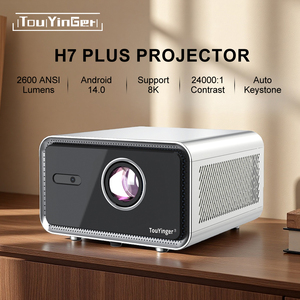 Proyector Touyinger H7 Plus 2600 ANSI Lúmenes, Enfoque Automático, <span class=keywords><strong>Full</strong></span> <span class=keywords><strong>HD</strong></span> 1080P, Android, para Exteriores, 2G + 32GB, Portátil, Cine en Casa - Product Image 1