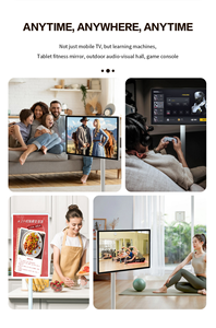 Televisor Tablet de 32 Pulgadas con Pantalla Táctil Inteligente, Sistema Operativo <span class=keywords><strong>Android</strong></span>, 8 GB + 128 GB de Almacenamiento, Soporte Giratorio para TV, Pantalla Móvil Inteligente LED, Televisor Portátil para Baño - Product Image 6