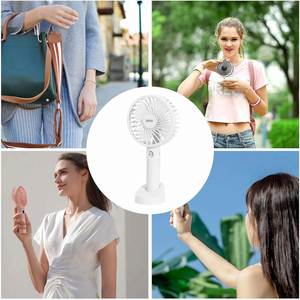 2025 Brand New USB Handheld Fan Portable Mini Rechargeable Fan Office Student Small Fan <b>Gift</b> With Customized Logo - Product Image 6