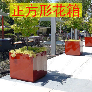 Maceta Cuadrada de Resina de 12 Pulgadas, Resistente al Agua, Decoración de Jardín, Jardinera para Exteriores - Product Image 2