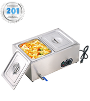 Serveur de buffet électrique en acier inoxydable pour le comptoir Chauffe-plats chauds pour le camion de nourriture pour garder la soupe au chaud