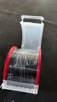 Cable de Fibra Óptica Transparente G657A2/G657B3 de 50KM, 60KM, 100KM, Fibra Desnuda, Roja, para Telecomunicaciones, 200um, 250um