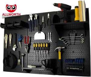 Chất lượng cao Pegboard On-Wall loạt linh hoạt cài đặt nhà để xe lưu trữ tường kệ kit công cụ tổ chức văn phòng sử dụng với Hooks - Product Image 1