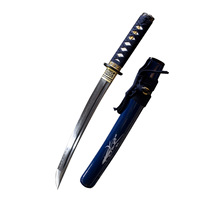 Wakizashi Longquan fait main de deuxième génération en bambou amère, 55 cm, tempéré à l'argile, épée courte de samouraï haut de gamme, cadeau, accessoire de cosplay