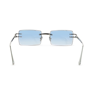 <span class=keywords><strong>Lunettes</strong></span> de soleil rectangulaires de luxe sans monture avec diamants <span class=keywords><strong>Swarovski</strong></span> pour hommes et femmes, logo personnalisé, <span class=keywords><strong>lunettes</strong></span> de soleil tendance sans cadre - Product Image 4