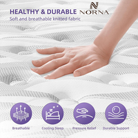 Matelas à ressorts ensachés et sommier pour hôtel 5 étoiles Matelas Queen King Size Matratze Colchones