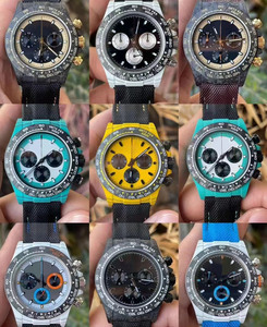 Luxury Men's Custom Carbon Fiber 4130 Chronograph Ultra Light Automatic <b>Mechanical</b> <b>Watch</b> for Men - Product Image 5